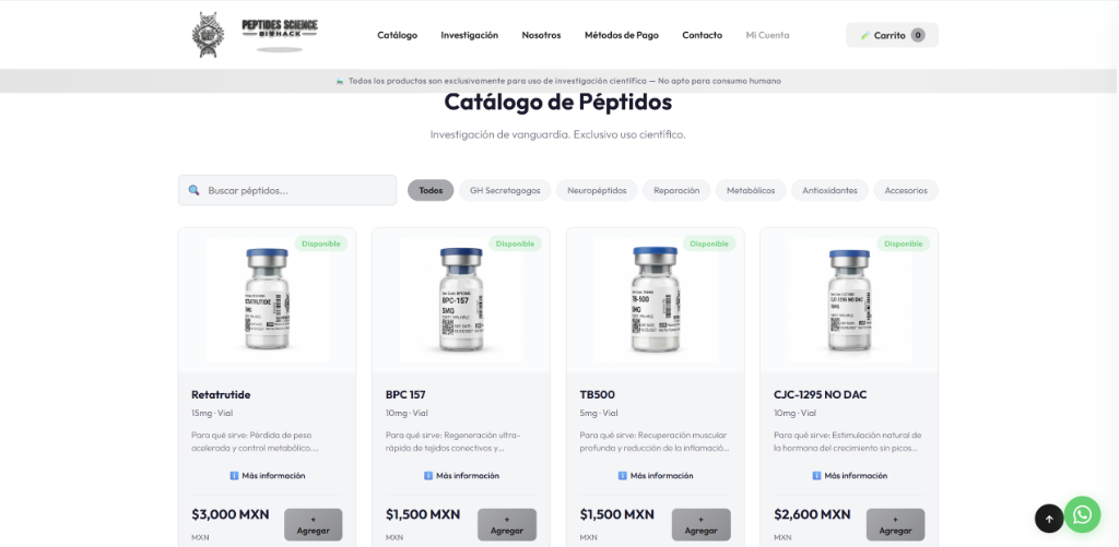 BioScienceHack Catalog Section